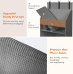 Lifewit 2 Pack Over the Door Organizer, 5 Shelf Clear Window Hanging Storage with 4 Mesh Side Pockets, Anti Tilt 40 lbs Load Behind Door for Pantry, Nursery, Bathroom, Bedroom, Kitchen, Dorm, Gray