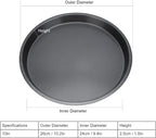 2Pcs Pizza Pan, 6in/9in/10in/12in Deep Dish Round Pizza Pan for Oven, Non Stick Thickened Carbon Steel Baking Pan for Home Kitchen, Dishwasher Safe(10in)