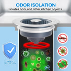 zaa 2 Pack 3 in1 Kitchen Sink Drain Strainer & Sink Stopper, Pop Up Stainless Steel Kitchen Drain Plug & Cover with Anti-Clogging Basket Strainer, Fit US Standard 3-1/2'' Drain Hole