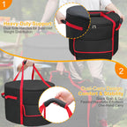 NettyPro Fire Bowl Carry Bag for 19 Inch Outland 893/823/863 Propane Firebowl, Fire Pit Carrying Case Waterproof Heavy Duty 600D Outdoor Portable Fit Ciays Smokeless Gas Firepit