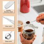 1PCS 1tbsp(3tsp, 15 ml) Single Measuring Spoon, Stainless Steel Individual Teaspoon, Metal Measure Scoop with Gift Box