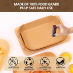 UBeesize Air Fryer Paper Liners Disposable For Ninja, 100 PCS Non Stick Parchment Paper For Ninja DZ201/DZ401 Dual, Oil Proof, Water Proof Food Grade Air Fryer Accessoriess(Rectangle - 8.6"X5.5")