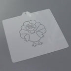 Thanksgiving Turkey Cookie cutter and stencil set Baking stencils and cutters bundle DIY bakery decorating kit Thanksgiving Cookie cutter with stencils Icing stencil and cookie cutter combo(Turkey)