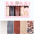 Sprinkles - Confect Sprinkles for Cakes & Cupcakes Decoration Assorted pack of 5 Starry Night Sprinkles Mix Black, White & Bronze Dragees Sparkling Sugar White & Bronze | Vegan, Gluten-Free, Nut-Free, Soy-Free, Dairy-Free, Palm Oil-Free- 5 Oz