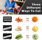 ZHANG XIAO QUAN SINCE 1628 3-in-1 Multi Handheld Mandoline Slicer Stainless Steel Blade, Comfort Grip, Safety Features, Easy to Clean, Ideal for Speedy Slicing of Fruits and Vegetables