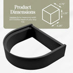 Drip Tray Mug/Cup Riser Made for the Keurig to Reduce Splashes - Riser Only (Black, K-Supreme 1.25 inches Tall)