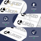 L LIKED 3" x 1" Direct Thermal Label, Permanent Adhesive Barcode Shipping Labels & Compatible with Rollo, Zebra and Other Desktop Printers (1 Roll, 1400 Labels)
