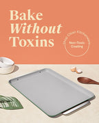 Caraway Non-Stick Ceramic Baking Sheet - Naturally Slick Ceramic Coating - Non-Toxic, PTFE & PFOA Free - Perfect for Baking, Roasting, and More - Large (18" x 13") - Sage