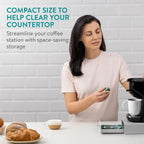 Navaris Coffee Pod Holder, Grey - Compact, Space Saving Coffee Capsule Storage Holders - Durable Espresso Organiser Station - Coffee Machine Drawer Ideal for Small Kitchens