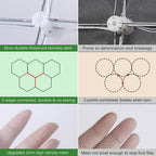Mesh Food Covers for Outdoors - 7 Pack Upgraded 1 Extra Large 40x24 in & 6 Large 17x17 in Outdoor Party Food Cover Tent Collapsible Picnic Nets Umbrella Screen Pop Up Food Dome for Outside (White)