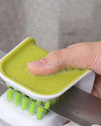 Blade Knife Cleaner Kitchen Washing Brush Chopsticks Cutlery Cleaning Brush Double-Sided Scrubber Multifunctional Knife Sponge