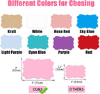 2 x3 Pink Label Stickers, Self-Adhesive Gift Tag Stickers, Write on Blank Labels for Essential Oil Bottles, Gifts, Name Tags, Fancy Shapes 200PCS