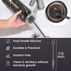 lexlion Tea Infuser Bottle - Fruit Infuser Water Bottles 22 Oz, Triple Walled Insulated Stainless Steel Bottle, Thermal Leaf Infuser, Silicone Sleeve, 3 Lids Leakproof, Metal Mug Gallon