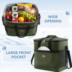 Lifewit Cooler Bag 30/50/60 Cans Collapsible and Insulated Large Lunch Bag Leakproof Soft Cooler Portable Tote for Camping/BBQ/Family Outdoor Activities