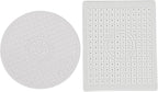 Kitchen Sink Mat, Dish Drying Mat, Sink Protector Mats for Bottom of Kitchen Sink, Fast Draining Sink Mats with Grid, 2 Pack White