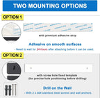17 Inch Magnetic Knife Holder for Wall, Adhesive Knife Magnetic Strip No Drilling with 12 Hooks, Powerful Magnetic Knife Strip, Magnetic tool Holder for Kitchen Knives & Utensils (Black)