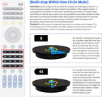 23.6In Remote Large Motorized electric turntable Rotating platform Photography Turntable Motorized lazy susan Base giratoria para for Photography,3D Scanner,Heavy duty display(Load Range:220~500lbs)
