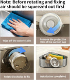 2PCS Suction Cup Sink Corner Rack,2 Size Suction Sinkware Organizer,Triangle Sink Strainer Basket with Drain Hole, Corner Sink Trash Catcher for Leak-Proof Food Waste Catcher for Clean Sink