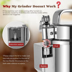 Moongiantgo 2500g Grain Mill Grinder Commercial Spice Grinder 3600W Stainless Steel Electric Pulverizer Dry Grinding Machine for Wheat Corn Rice Pepper Herbs Coffee Beans (2500g Swing, 110V)