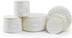 Covermates Keepsakes - Dish Storage Set - Padded Protection - ID Window - Stain Resistant - Machine Washable - China Storage, Cream