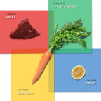 Fotouzy Flexible Plastic Cutting Boards for Kitchen, 4 Translucent Colors Cutting Mats 15 x 12 In, BPA-Free, Non-Porous, Dishwasher Safe, Set of 4