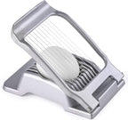 Egg Slicer Heavy Duty Aluminum Stainless Steel Wire Egg Cutter, Multipurpose Egg Dicer for Hard Boiled Eggs, Strawberry, Soft Fruit