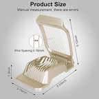Egg Slicer for Hard Boiled Eggs Egg Cutter Strawberry Slicer (Gold)