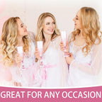 Plastic Champagne Flutes, 24PCS Pink Plastic Wine Glasses Goblets Reusable Champagne Flute for Weddings, Bachelor Parties, Toasting, and Events (24, Pink)