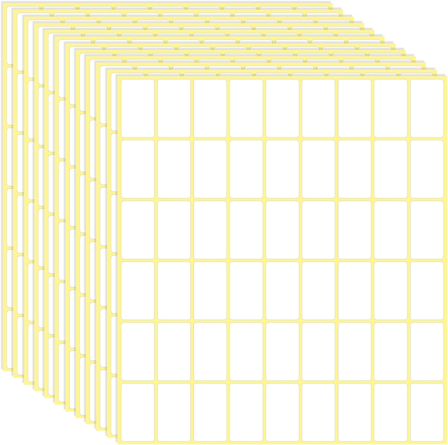 1620 Pcs File Folder Labels 0.6 x 1 Inch Blank Name Labels White Labels Stickers Writable Food Labels for Jars Boxes Envelopes School Office Kitchen