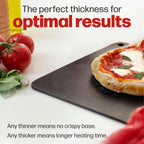 Pizza Steel PRO by Hans Grill | XL 1/4" Thick Square Conductive Metal Baking Steel for Oven and BBQ Cooking Pizzas | Bake and Grill Bread and Calzone with our Cast Iron Pizza Stone