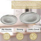 LUCETE Stainless Steel Splatter Screen 11" – Hot Grease Splatter Screen for Frying Pan - Oil Splash Guard - Protect your Skin from Burn & Keep Your Kitchen Cleaner (11inch)