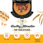 6.3” Small Round Air Fryer Liners, 2-4 qt Airfryer Paper Liners, 125Pcs Disposable parchment paper for air fryer – Non-Stick and Oil Proof for Easy Cleanup by Baker's Signature