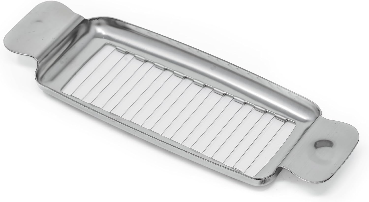 Stainless Steel Butter Slicer - Single Stick Butter Cutter for Butter Squares - Makes Individual Butter Pats for Baking Pastry Dough - Handheld Butter Measurement Tool
