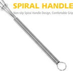 Anaeat Mini Wire Whisks, Set of 2 Portable Stainless Steel Kitchen Tiny Whisk & Egg Beater with Thick Wire - Sturdy Small Mixing Balloon for Cooking, Blending, Whiping, Beating and Stirring (5" + 7")