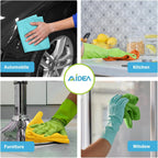 AIDEA Microfiber Cleaning Cloth, 100PK, Soft Absorbent Rags, Microfiber Towels for Cars, Kitchen Towels, Dusting Cloth for Home, Window, Cleaning Supplies, 12"×12"