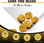 Baking Sheet Pan Set of 3, Commercial Quality Aluminum Cookie Sheets for Oven, Umite Chef Warp Resistant Baker's Half/Quarter/Jelly Roll Pans, Thick Cookie Tray Pans for Baking, Roasting