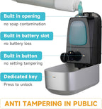 AIKE 33.8oz Automatic Wall Mount Liquid Soap Dispenser with Commercial ABS Construction, Model AK1226S(Silver)