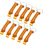 10PCS Personalized Bottle Opener Keychain Bulk Custom Beer Bottle Opener with Logo Text Engraved Wedding Bottle Opener Favors Customized Gifts for Guests Baby Shower Birthday Party-Gold