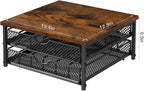 Coffee Pod Drawer K Cups Organizer 2-Tier Coffee Pod Storage Holder with Drawer Baskets 72 Capacity Coffee Capsule Storage Organizer Drawer, Industrial Brown and Black