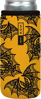 Sok It CanSok Sleeve for Beer & Soda Insulated Neoprene Cover (Night Flight, 12oz Slim Can Sleeve)
