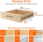Lifewit 14 Pack Drawer Dividers 4" High, 11-17" Adjustable Drawer Organizers for Clothes, Expandable Dresser Separators in Bedroom/Bathroom/Kitchen/Fridge/Office Organization and Storage, White