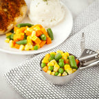 Restaurantware-Met Lux 3.75 Ounce Portion Scoop, 1 Trigger Release Cookie Scoop - With Ivory Handle, Stainless Steel Disher, For Portion Control, Scoop Cookie Dough, Cupcake Batter, Or Ice Cream