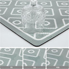 SUEH DESIGN Dish Drying Mat, Absorbent Coffee Mat 23.6 x 15.7 in Quick Dry Kitchen Drying Dish Drain Mat for Kitchen Counter Coffee Bar, Green