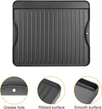 Cast Iron Cooking Griddle for Camp Chef, Reversible Double-sided Griddle for All Camp Chef 14" x 16" Outdoor Stoves 2 Burner Stove Explorer 2-Burner, 3-Burner, 2X, 3X, Single Burner Stove，1 Pack