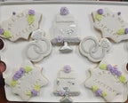 Wedding Ring Cookie cutter and stencil set Baking stencils and cutters bundle DIY bakery decorating kit Cookie cutter with stencils Icing stencil and cookie cutter combo(Wedding Ring)