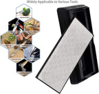 Double-sided Diamond Sharpening Stone,YCAMMIN Knife Sharpener Stone diamond sharpener Honeycomb Surface Plate with Non-slip Base for Scissors Knives Outdoor Kitchen Sharpen Tools (600/1200 Grit)