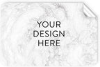 100 Custom Vinyl Stickers - Upload Your own Image, Text, Design, Logo - Personalized Logo Labels for Handmade, Packaging, Bottle, Jars, Candle, Brand Stickers (Silver Marble, 4x2)