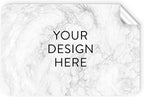 100 Custom Vinyl Stickers - Upload Your own Image, Text, Design, Logo - Personalized Logo Labels for Handmade, Packaging, Bottle, Jars, Candle, Brand Stickers (Silver Marble, 3x2)