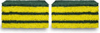Amazon Basics Cleaning Sponges, Multipurpose, Heavy Duty Scrub Sponges, Yellow/Green, 12-Pack (2 Packs of 6)