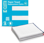 E-Cloth Wash & Wipe Dish Cloth, Microfiber Cleaning Cloth Reusable Paper Towel Alternative Cloths, Dish Towels for Drying Dishes, Glassware, Cookware and Countertops, 100 Wash Guarantee, 2 Count